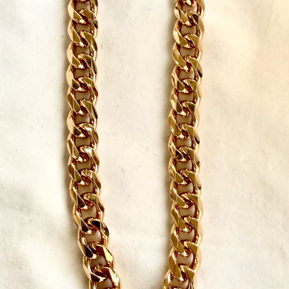 Chunky Gold Chain Necklace Star fish pendent adjustable extension chain